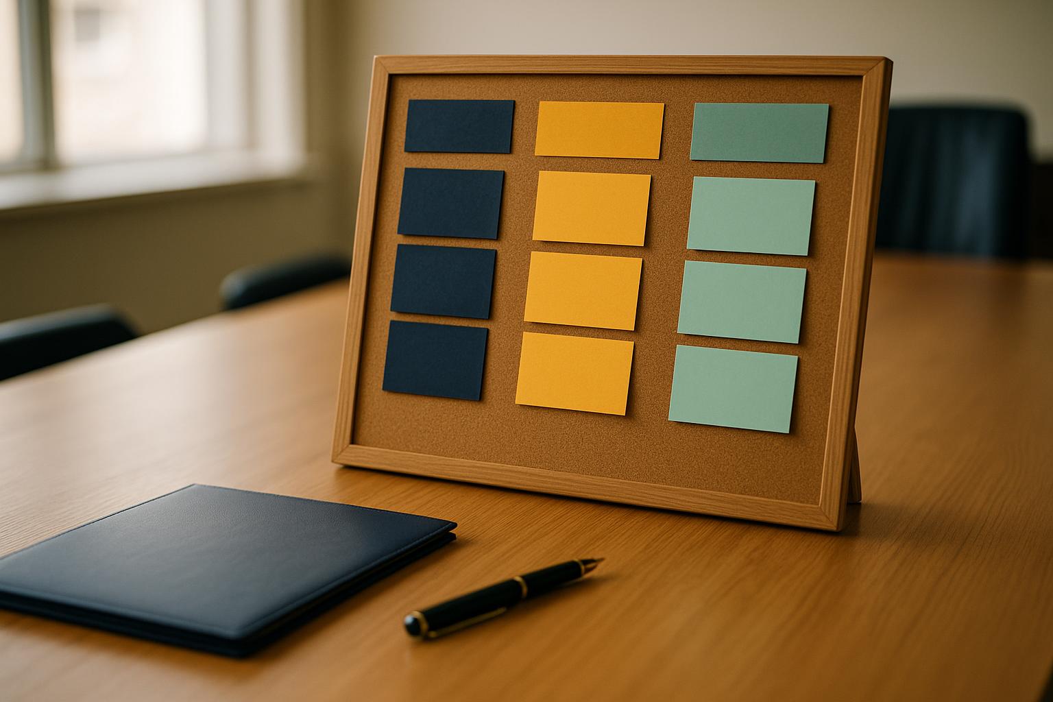 Board skeleton cadence board with blank colour columns